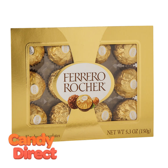Ferrero Rocher Chocolate 12 Pc 5.3oz Box - 12ct