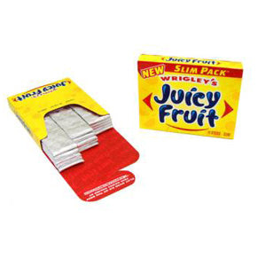 Wrigley's Juicy Fruit - 15-Stick Slim Packs 10ct
