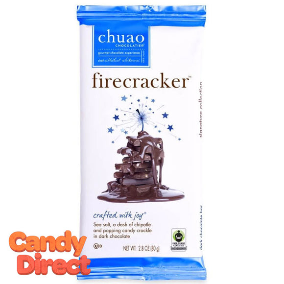 Firecracker Chuao Dark Chocolate Bars - 12ct