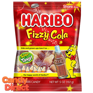 Fizzy Cola Bottles Haribo Gummi Candy 5oz Bag - 12ct