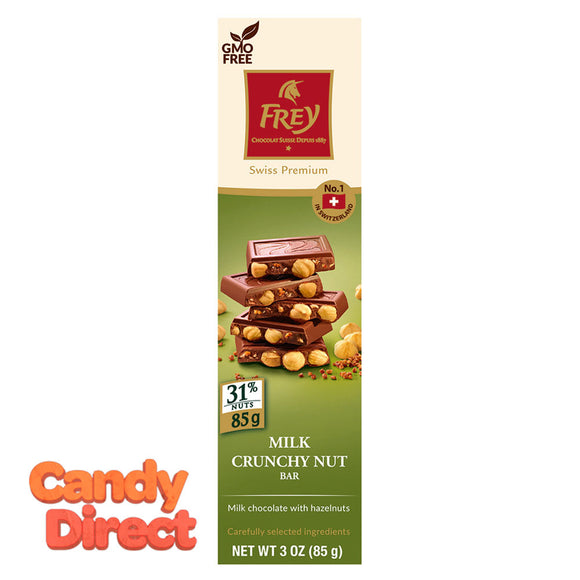 Frey Crunchy Nut Milk 3oz Bar - 8ct