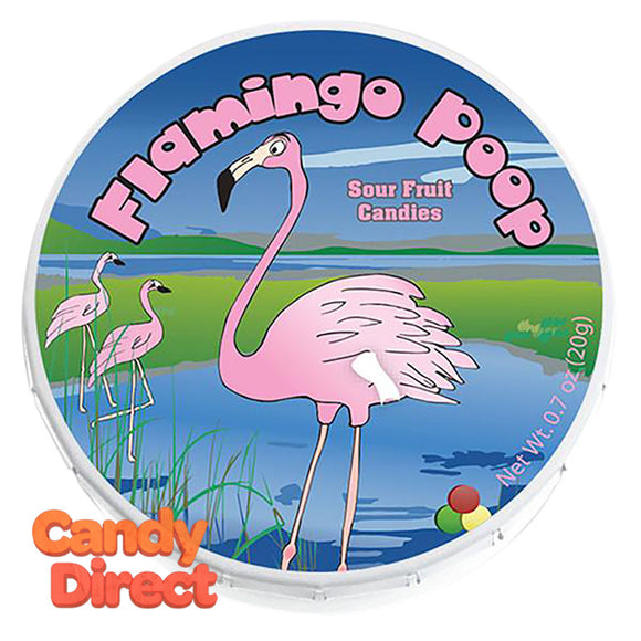 Fruit Candy Amusemints Flamingo Poop Sour - 24ct