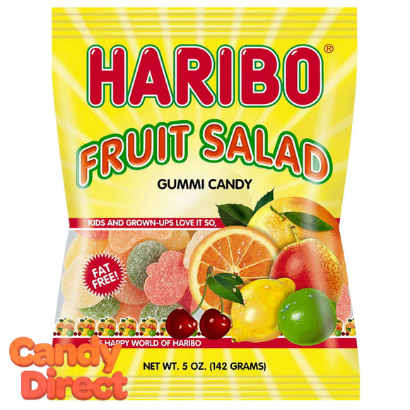 Fruit Salad Haribo Gummi Candy 5oz Bag - 12ct