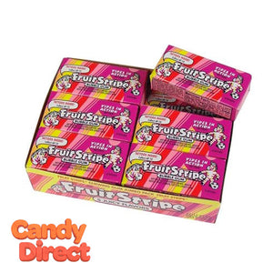 Fruit Stripe Bubble Gum - 12ct Packs