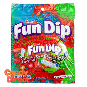 Fun Dip Candy 3.01oz Peg Bag - 12ct