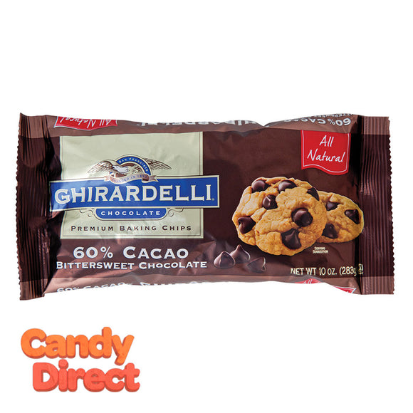 Ghirardelli Bag 60% Double Chocolate Chips 10oz - 12ct