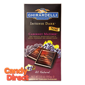 Ghirardelli Cabernet Matinee Intense Dark Chocolate 3.5oz Bar - 12ct