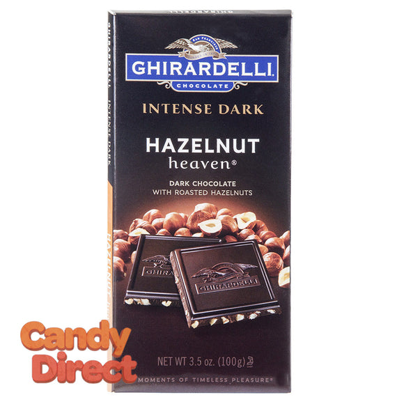 Ghirardelli Hazelnut Heaven Intense Dark Chocolate 3.5oz Bar - 12ct