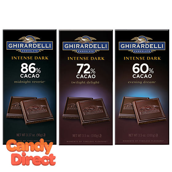 Ghirardelli Intense Dark Chocolate Bars - 12ct
