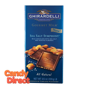 Ghirardelli Sea Salt Symphony Milk Chocolate 3.34oz Bar - 12ct