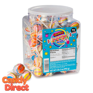 Giant Smarties Pops - 72ct Tub