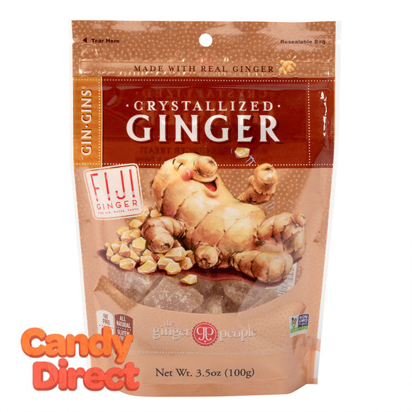 Ginger People Candy Crystalized Ginger 3.5oz Peg Bag - 12ct
