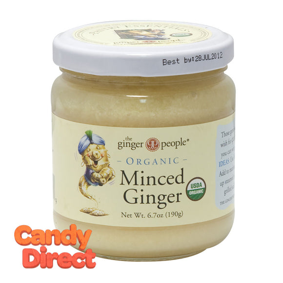 Ginger People Minced Ginger Organic 6.7oz Jar - 12ct