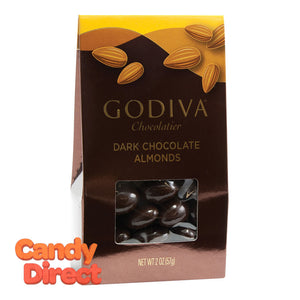 Godiva Dark Chocolate Almond 2oz Gable Box - 10ct
