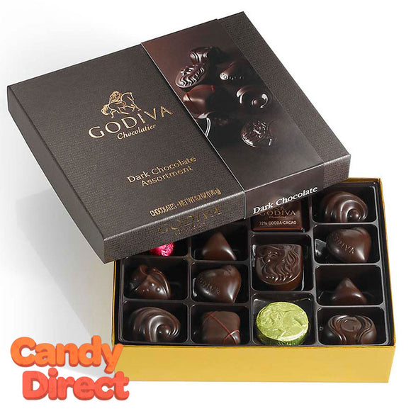 Godiva Gift Box Dark Chocolate 16pc - 12ct