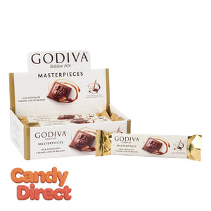 Godiva Masterpiece Milk Chocolate Caramel Lion 1oz Bar - 12ct