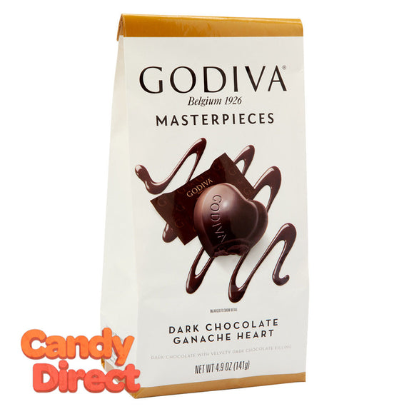 Godiva Masterpieces Dark Chocolate Ganache 4.9oz Bag - 6ct