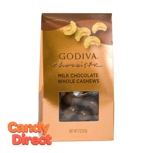 Godiva Milk Chocolate Cashews 2oz Gable Box - 10ct