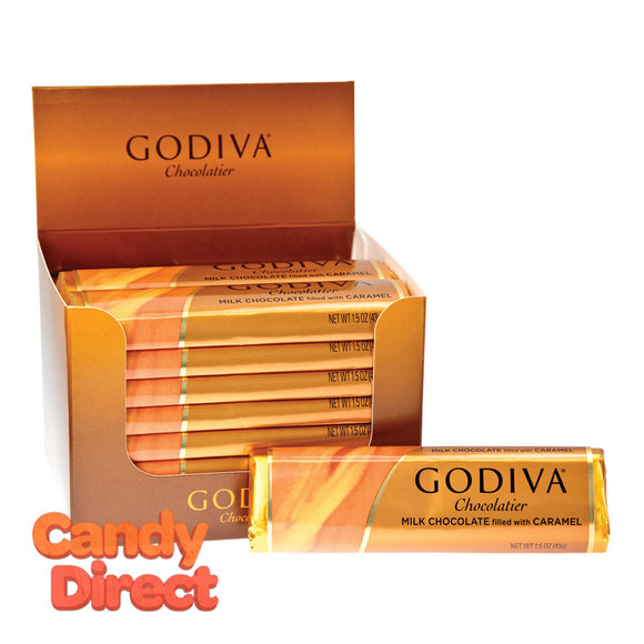 Godiva Milk Chocolate Filled With Caramel 1.5oz Bar - 24ct