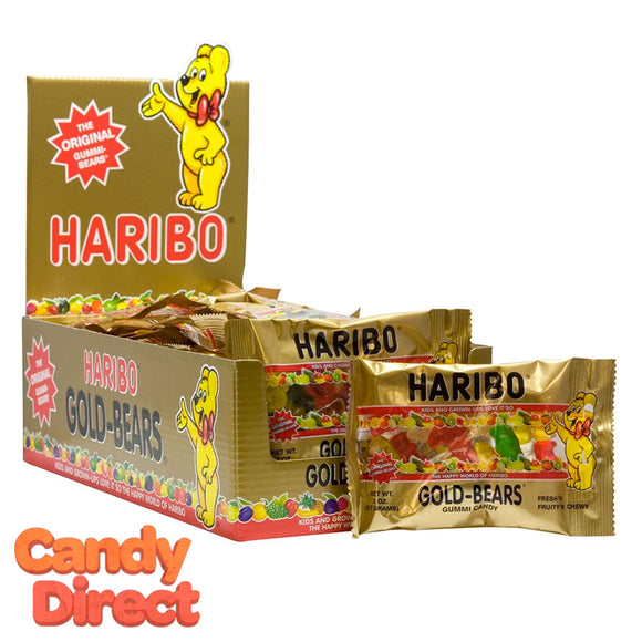 Gold Bears Haribo Gummi Candy 2oz Bags - 24ct