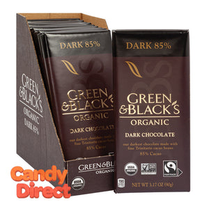 Green & Black 85% Dark Chocolate Organic 3.17oz - 10ct