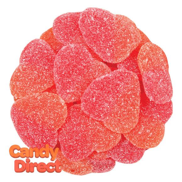 Gummy Sour Peach Hearts - 6.6lb