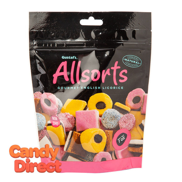 Gustaf's Allsorts Licorice 7oz Pouch - 12ct