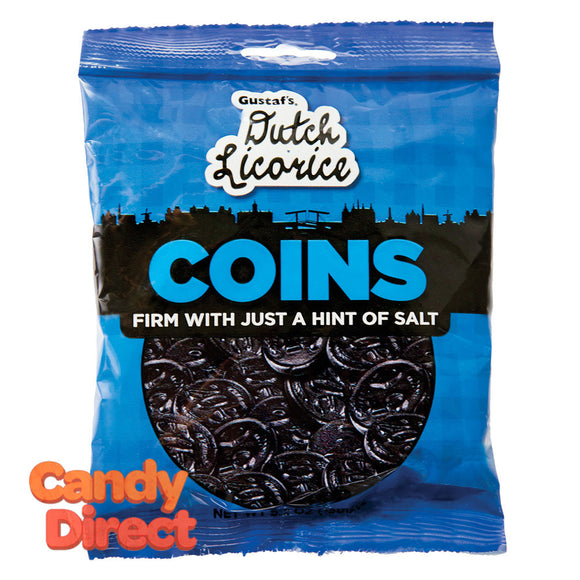 Gustaf's Coins Licorice 5.2oz Peg Bag - 12ct