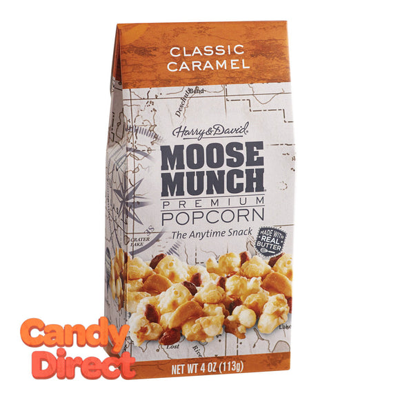Harry & David Munch Popcorn Classic Caramel Moose 4.5oz Gable Box - 6ct