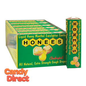 Honees Cough Drops Eucalyptus Mint 1.6oz - 24ct