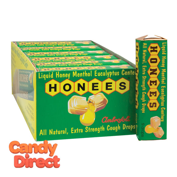 Honees Cough Drops Eucalyptus Mint 1.6oz - 24ct
