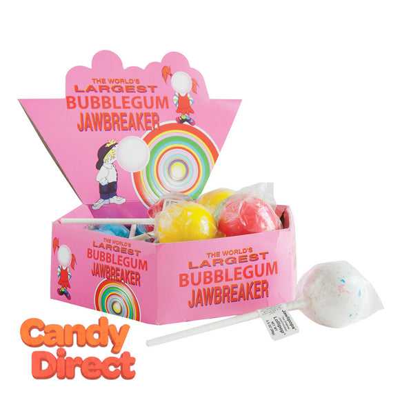 Jawlipops Jawbreaker Bubblegum 3.5oz - 12ct