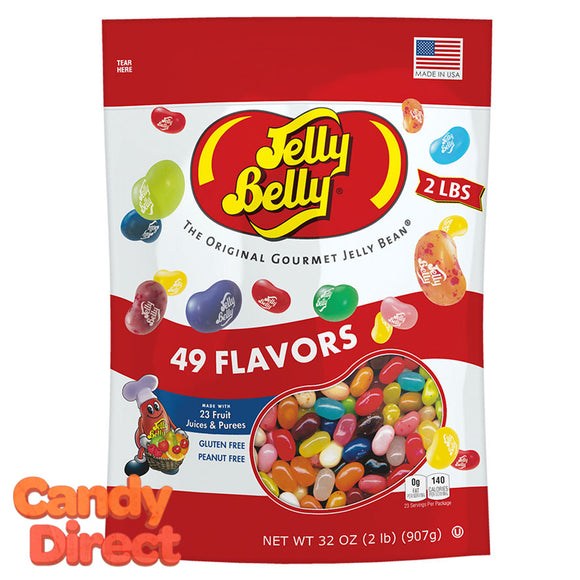 Jelly Belly 49-Flavor Two-Pound Pouches - 12ct