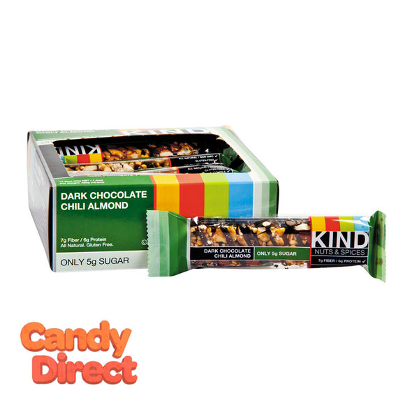 Kind Dark Chocolate Chili Almond 1.4oz Bar - 12ct