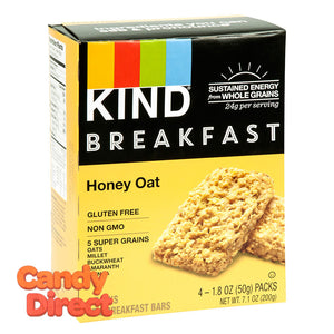 Kind Honey Oat Breakfast Bar 4 Pc 7.1oz Box - 8ct