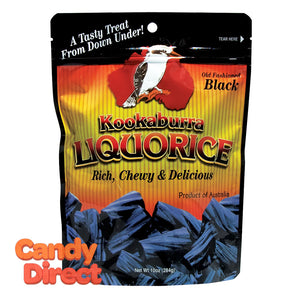 Kookaburra Black Licorice - 10oz bags - 12ct