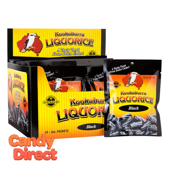 Kookaburra Liquorice Black 2oz Peg Bag - 24ct