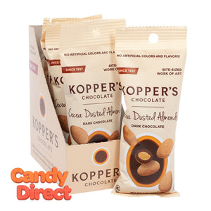 Koppers Dark Chocolate Cocoa Dusted Almonds 2oz - 6ct