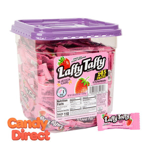 Laffy Mini Strawberry Tub Taffy - 145ct