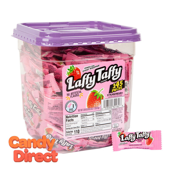 Laffy Mini Strawberry Tub Taffy - 145ct