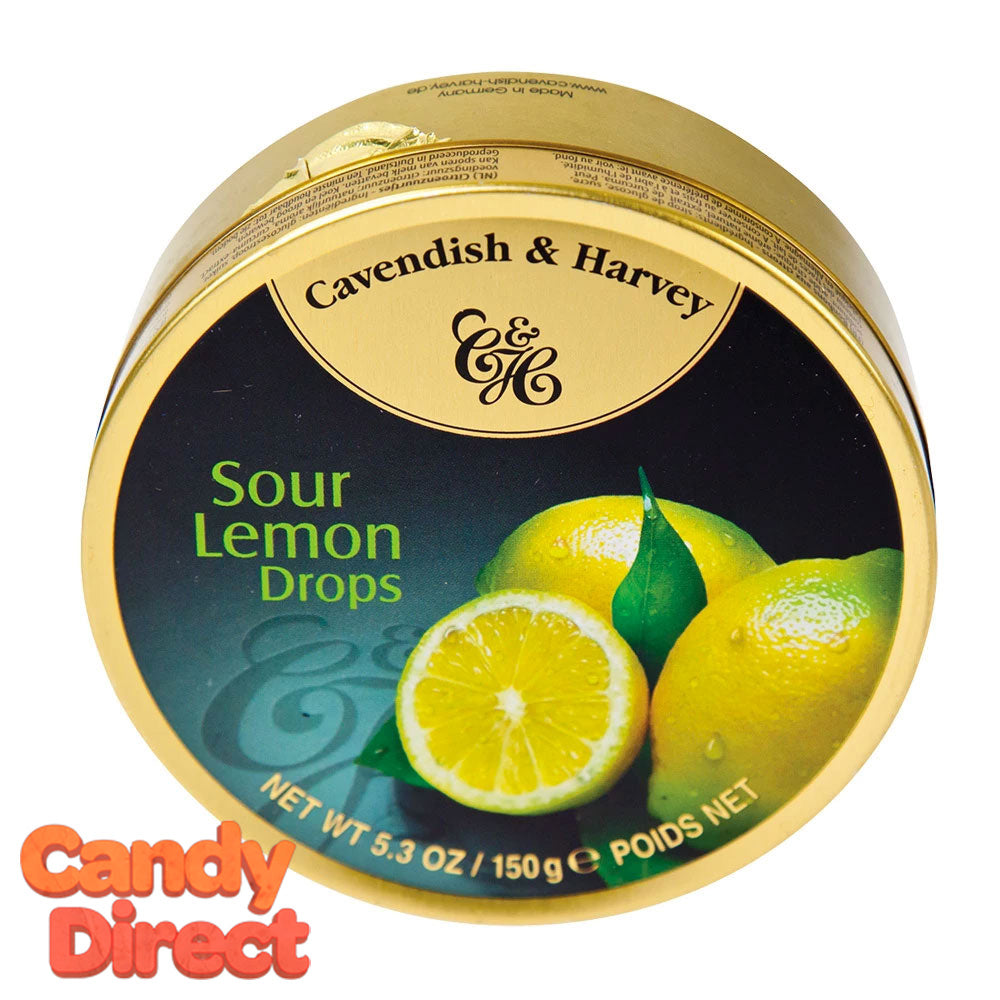 Lemon Cavendish & Harvey Drops 12ct Tins