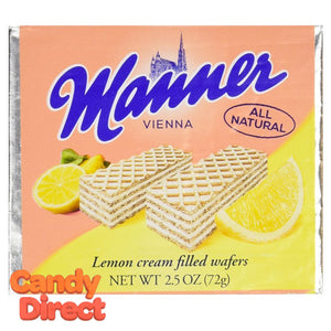 Lemon Manner Cream Wafers - 12ct