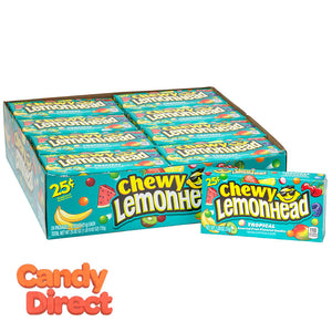 Lemonhead Chewy Tropical Preprice 0.8oz Box - 24ct