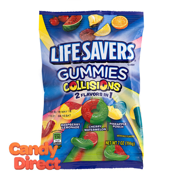 Lifesavers Collisions Gummies 7oz Peg Bag - 12ct