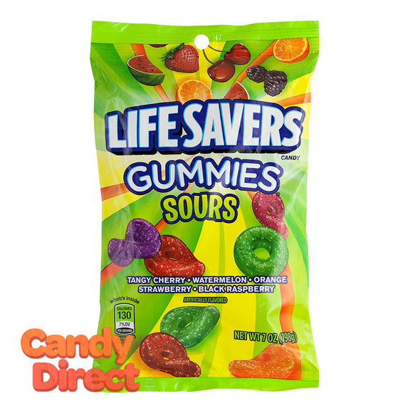 Lifesavers Sours Gummies 7oz Peg Bag - 12ct
