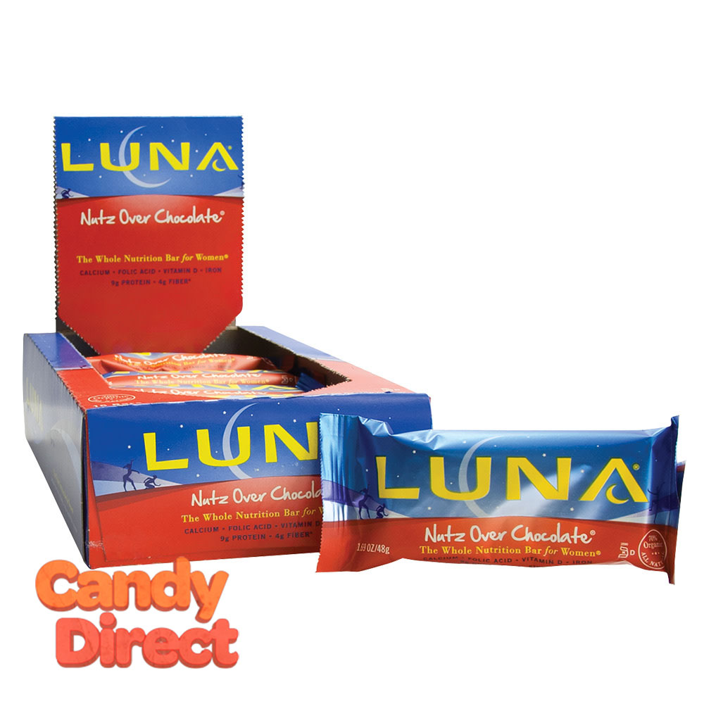 Luna Chocolate Nutz Over 1.69oz Bar 15ct
