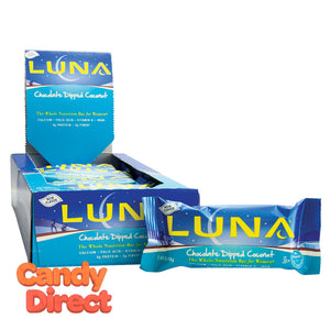 Luna Dipped Coconut Chocolate 1.69oz Bar - 15ct