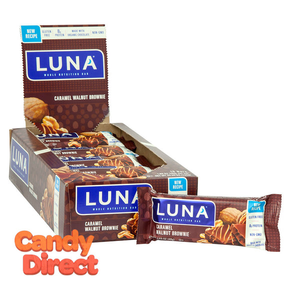 Luna Walnut Brownie Caramel 1.69oz Bar - 15ct