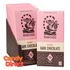 Madecasse Bars 70% Dark Chocolate 2.64oz - 12ct