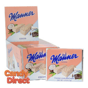 Manner Wafers Coconut 2.54oz - 12ct
